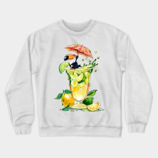 Toucan and Fruit Cocktail Crewneck Sweatshirt
